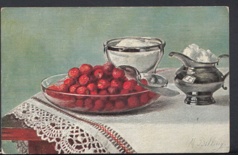 Food Postcard - Artists View of Fruit and Sugar Dessert  DC1622