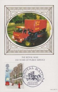 Royal Mail Post Office Van Parcel Lorry Benham First Day Cover