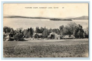 1951 Pickford Camps, Rangeley Lakes, Maine ME Vintage Posted Postcard