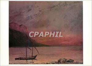 Modern Postcard Paris Grand Palais Gustave Courbet (1819 1877) Sunset on Lake...
