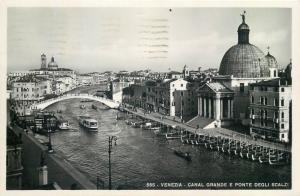 Venice Canal Grande real photo postcard