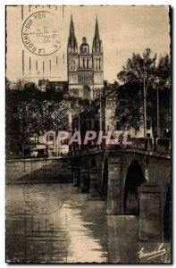 Angers - The Bridge Center for Maine to the Cathedral - Old Postcard