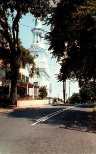 Massachusetts Cape Cod Wellfleet First Congregational Church On Main Street 1962