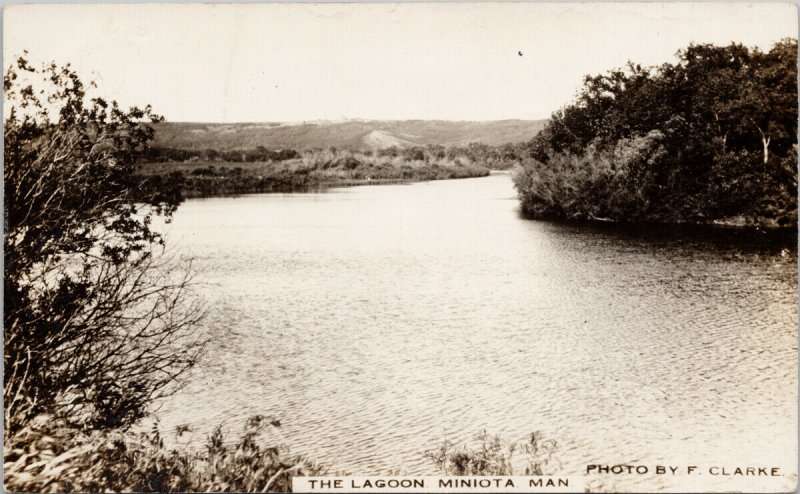 Miniota Manitoba The Lagoon F. Clarke Rumsey RPPC Postcard H7