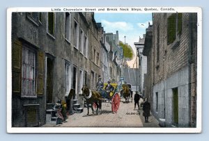 Little Champlain Street Quebec City QC Quebec Canada UNP Unused  WB Postcard M7