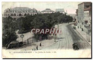 Old Postcard Boulogne Sur Mer Casino Gardens
