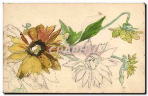 Old Postcard Fancy (drawing hand) Flowers