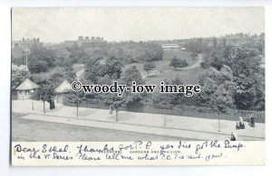 tq0277 - Lincs - Early View across Skegness Gardens and Pavillion - Postcard