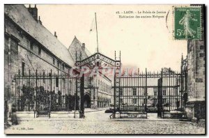 Old Postcard Courthouse Laon Housing ancient bishops