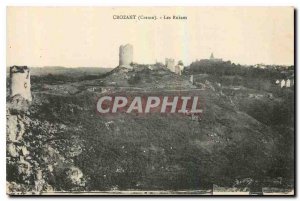 Old Postcard Crozant Creuse Ruins