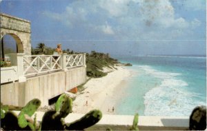 Circa 1960/70s Vintage Postcard Crane Beach St Philip Barbados West Indies