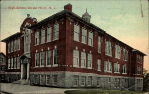 Mount Holly NJ High School c1910 Vintage Postcard