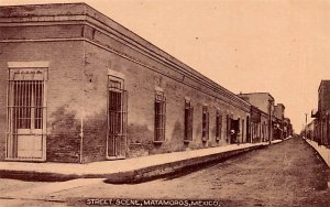 Street scene Matamoros Mexico Tarjeta Postal Unused 