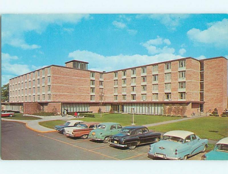 Unused Pre-1980 OLD CARS AT SCHEELE HALL - VALPARAISO UNIVERSITY - IN v3448