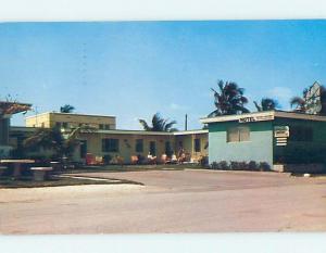 Pre-1980 MOTEL SCENE Hollywood Beach - Near Miami Florida FL hk1660