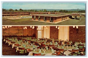 c1950's Holiday Inn Hotel & Restaurant Multiview Hagerstown Maryland MD Postcard