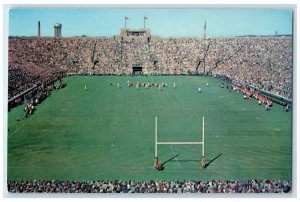 c1950's Football Game University of Notre Dame Stadium South Bend IN Postcard
