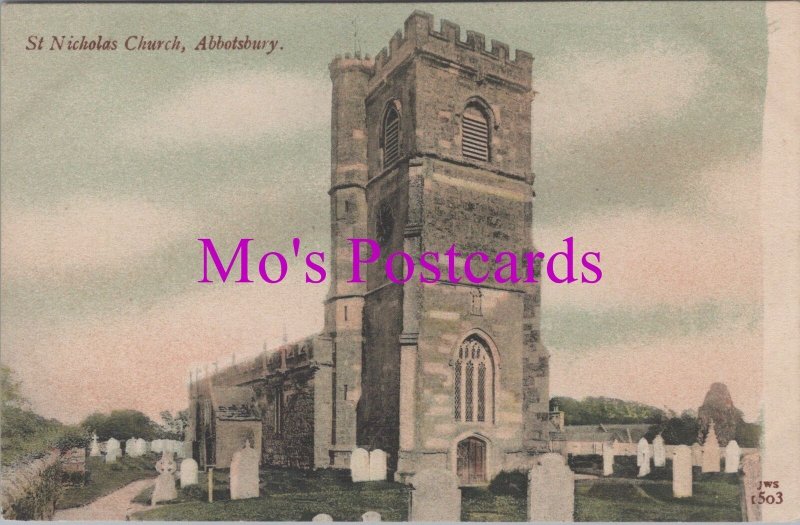 Dorset Postcard - Abbotsbury Village, St Nicholas Church  RS38160