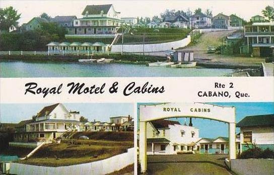 Canada Quebec Cabano Royal Motel Cabins Canada Quebec Other Postcard