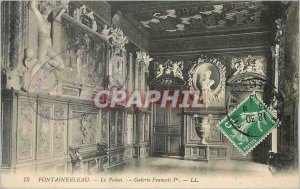 Old Postcard Fontainebleau Palace Francois Gallery