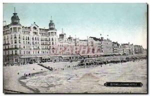 Old Postcard Belgium Ostend Large hotels