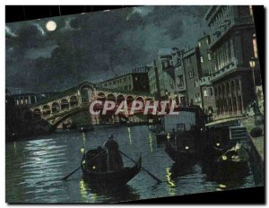 Old Postcard Italy Italia Venezia Rialto Bridge Venice