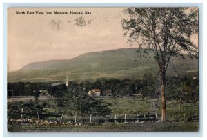 1922 North East View from Memorial Hospital Site Posted Not RFD Stamp Postcard 