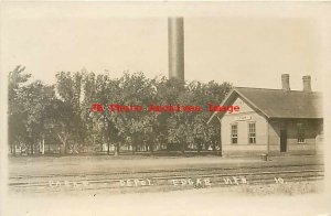 Depot, Nebraska, Edgar, RPPC, St Joseph & Grand Island Railroad Station, No 10