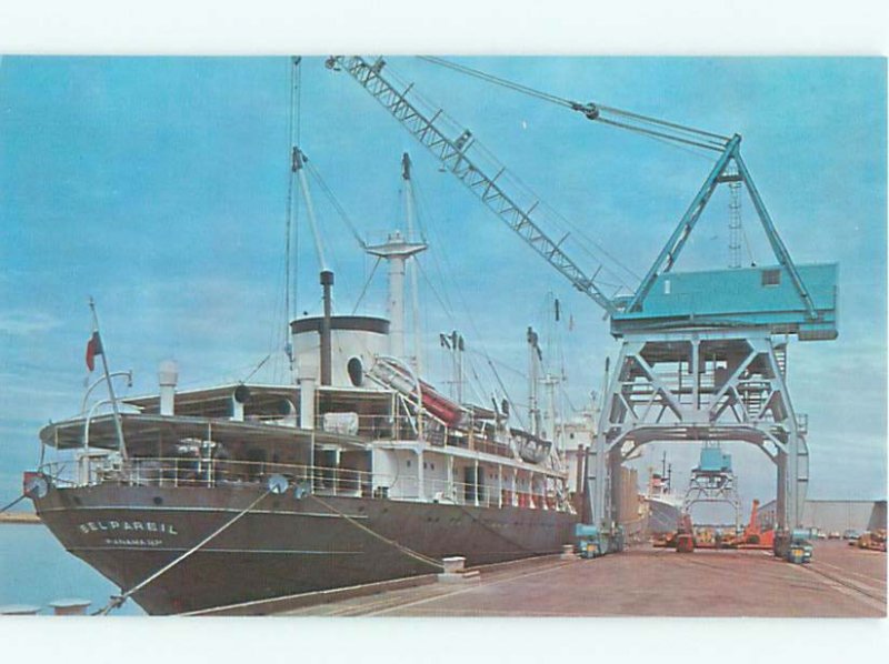 Pre-1980 SHIP BOAT AT THE PORT Sacramento California CA AF4602@