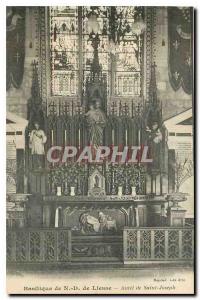 Old Postcard Basilica of N D Liesse Altar of St. Joseph