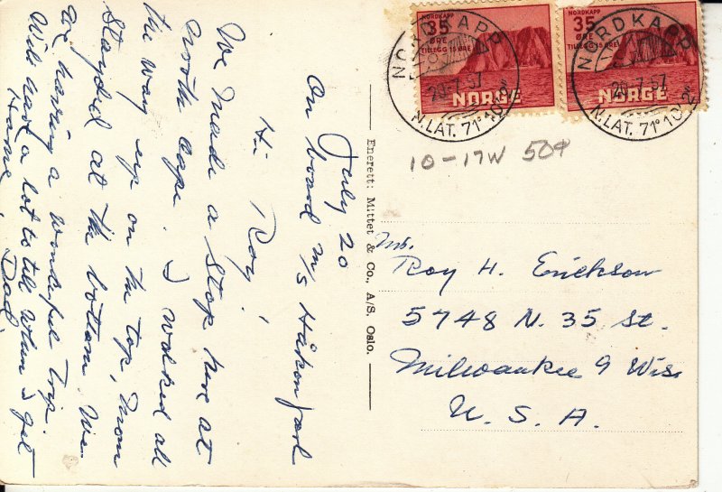 North Cape     GOOD SEMIPOSTAL STAMPS