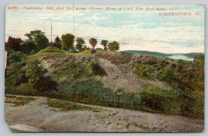 1908 HAGERSTOWN MARYLAND*MD*DOUBLEDAYS HILL 1st SHOT ACROSS POTOMAC CIVIL WAR