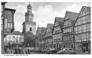 Lot129 rinteln weser markt und kirche real photo car germany volkswagen beetle