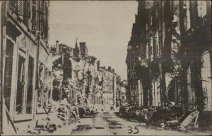 WWI Verdun France After Bombing Real Photo Postcard #35