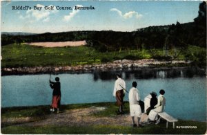 PC GOLF, RIDDELL'S BAY GOLF COURSE, BERMUDA, Vintage Postcard (b45337)