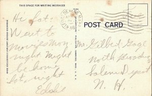 New Station Hospital Fort Devens Massachusetts Mass Flag WOB Cancel Postcard Vtg 