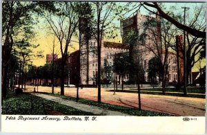 Postcard BUILDING SCENE Buffalo New York NY AN2746