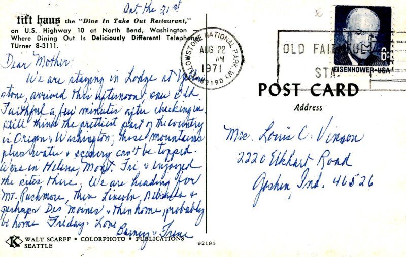 North Bend, Washington - The Tift Haus Restaurant on Highway 10 - in 1971