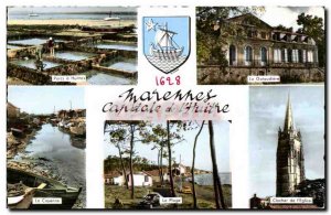 Marennes Old Postcard of Capital & # 39huitre (oyster farming)