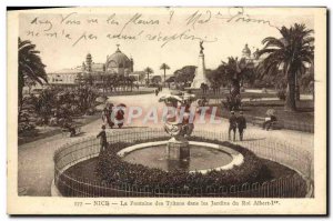 Old Postcard Nice Fountain Tritons In the gardens of King Albert 1st