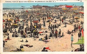 General View of Beach and Bathing Wildwood-by-the Sea, New Jersey  