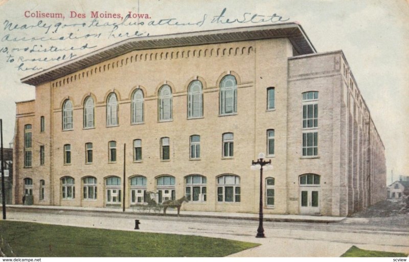 DES MOINES, Iowa, 1910; Coliseum