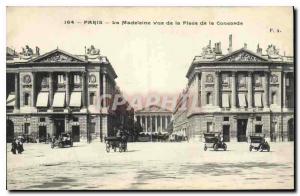  Vintage Postcard Paris the Madeleine seen of the Place of the Harmony