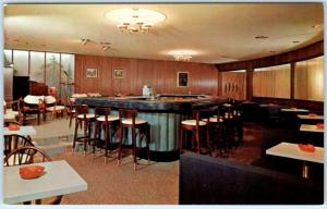 DUNDEE, IL  Sylvia Peterson's EVERGREENS~COCKTAIL LOUNGE Interior 1960s Postcard