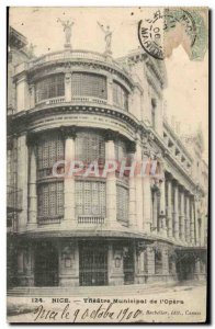 Old Postcard Nice Municipal Theater of & # 39Opera