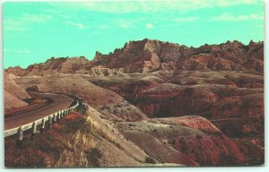 Excellent Highway US 16  Bad Lands South Dakota SD Chrome Postcard H10