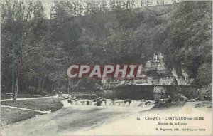 Old Postcard Chatillon sur Seine rating Golden Source Douix