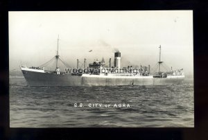 bf710 - Ellerman Cargo Ship - City of Agra - postcard by B Feilden