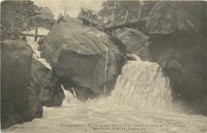 1907-1915 Lithograph Postcard Harmon Falls, So. Boulder Canon, Boulder CO Unused