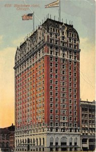 Chicago Illinois c1910 Postcard Blackstone Hotel